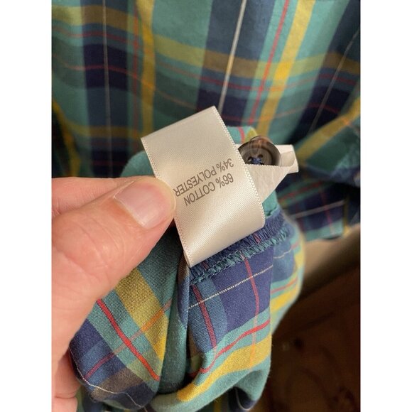 Alaskan Hardgear Duluth Button Up Shirt Short Sleeve Mens XL Green Plaid - Picture 10 of 10